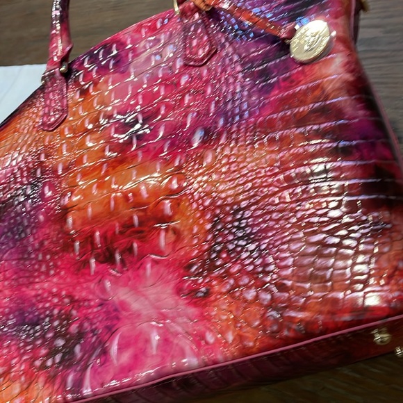 Brahmin Spiced Berry Melbourne bag large Duxbury satchel new - Picture 8 of 8